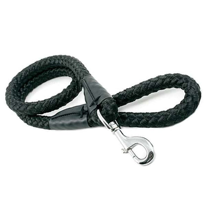 Ancol Super-Size Nylon Rope Trigger Lead Super-Size 3/4" x 42" Black