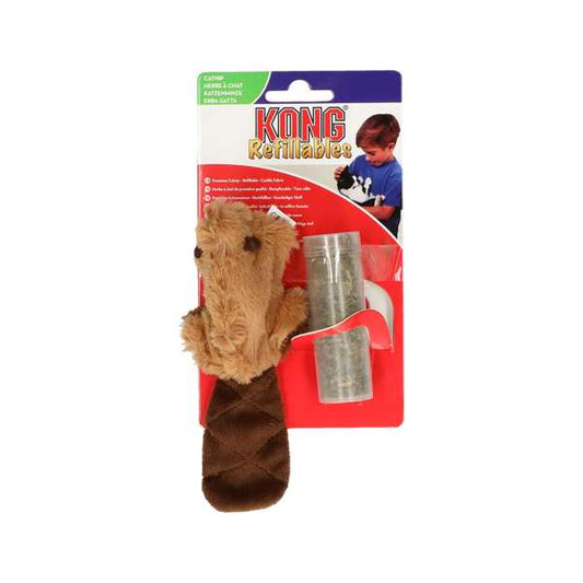 KONG Cat Toy - Refillable Catnip Beaver 17cm