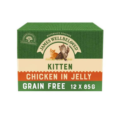 James Wellbeloved Kitten Chicken in Jelly Grain Free Pouch 12 x 85g